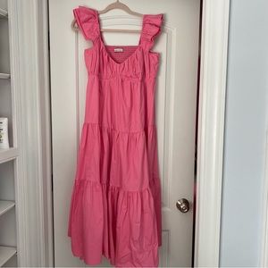 Abercrombie Flutter Sleeve Maxi Dress